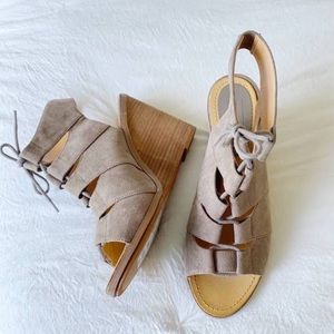 Melrose and Market Lace Up Wedges